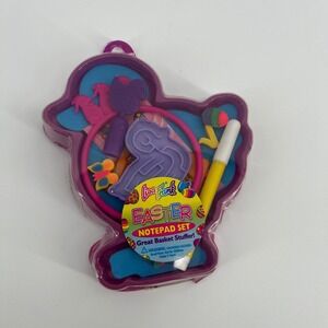 Lisa Frank‎ Vintage Easter Notepad Set Craft Kit Basket Stuffer Fun Activity